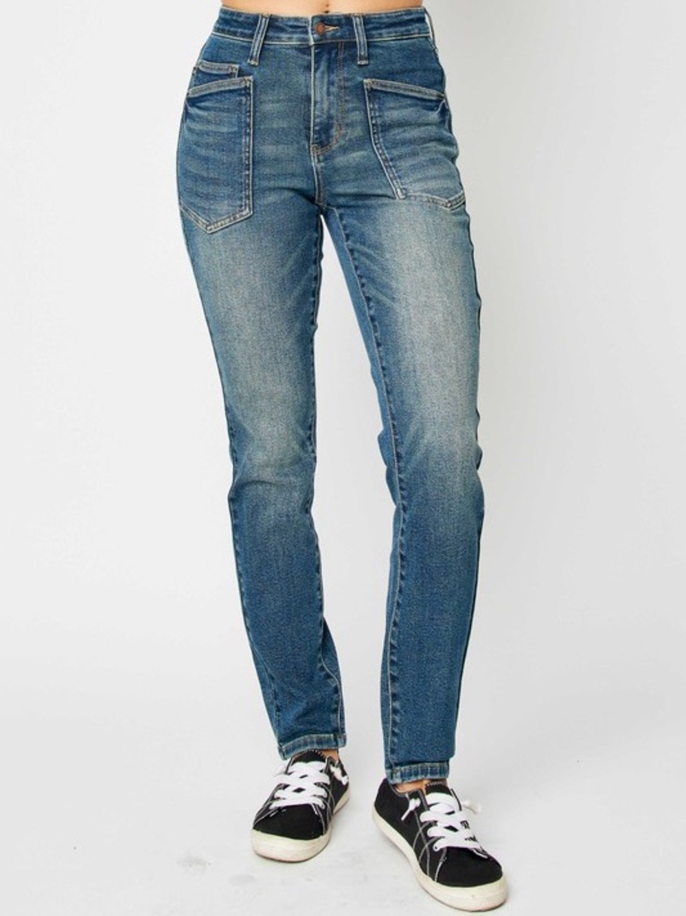 Judy Blue Medium Blue High-Rise Skinny Jeans A9
